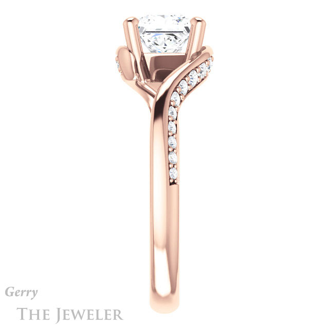 Princess Cut Forever One Moissanite Engagement Ring #GTJ1125-square-fo-r 3 Princess Cut Forever One Moissanite Engagement Ring #GTJ1125-square-fo-r