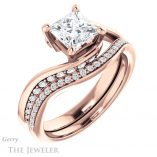 Princess Cut Forever One Moissanite Engagement Ring #GTJ1125-square-fo-r 6 Princess Cut Forever One Moissanite Engagement Ring #GTJ1125-square-fo-r