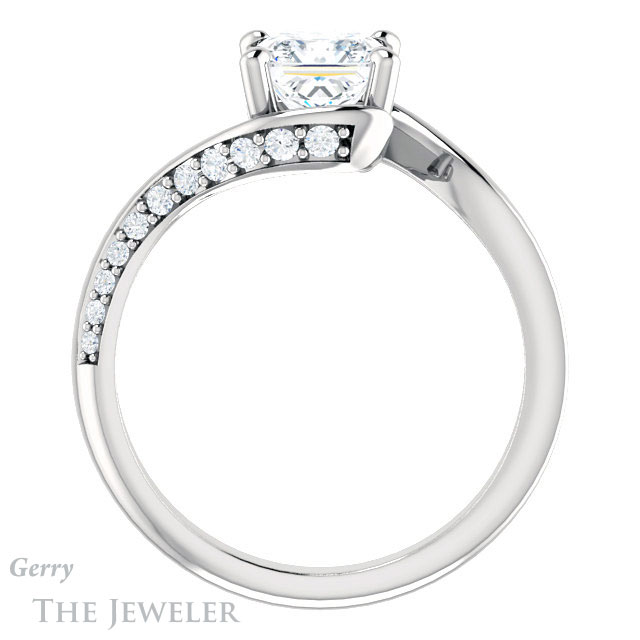 Princess Cut Forever One Moissanite Engagement Ring #GTJ1125-square-fo-w 2 Princess Cut Forever One Moissanite Engagement Ring #GTJ1125-square-fo-w