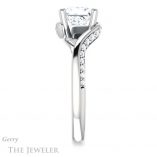 Princess Cut Forever One Moissanite Engagement Ring #GTJ1125-square-fo-w 3 Princess Cut Forever One Moissanite Engagement Ring #GTJ1125-square-fo-w