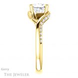 Princess Cut Forever One Moissanite Engagement Ring #GTJ1125-square-fo-y