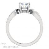 Cushion Cut Forever One Moissanite Engagement Ring #GTJ1126-cushion-fo-w