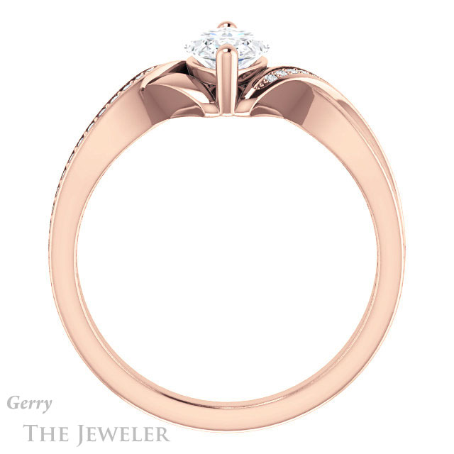 Marquise Cut Forever Brilliant Moissanite Engagement Ring #GTJ1126-marquise-fb-r