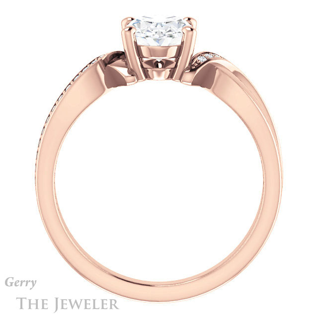 Oval Shaped Forever One Moissanite Engagement Ring #GTJ1126-oval-fo-r 2 Oval Shaped Forever One Moissanite Engagement Ring #GTJ1126-oval-fo-r