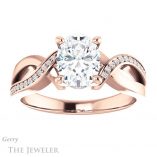 Oval Shaped Forever One Moissanite Engagement Ring #GTJ1126-oval-fo-r 1 Oval Shaped Forever One Moissanite Engagement Ring #GTJ1126-oval-fo-r