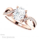 Oval Shaped Forever One Moissanite Engagement Ring #GTJ1126-oval-fo-r 5 Oval Shaped Forever One Moissanite Engagement Ring #GTJ1126-oval-fo-r