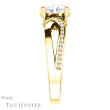 Oval Shaped Forever One Moissanite Engagement Ring #GTJ1126-oval-fo-y 3 Oval Shaped Forever One Moissanite Engagement Ring #GTJ1126-oval-fo-y