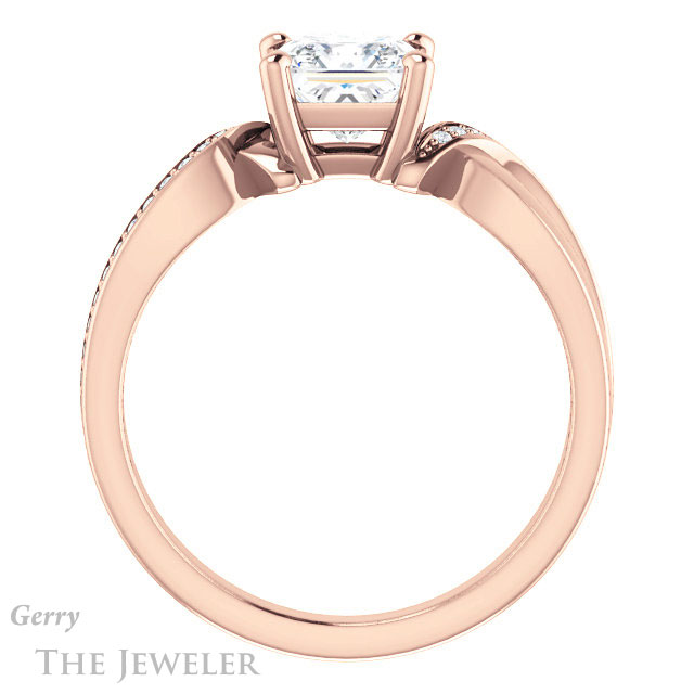 Princess Cut Forever One Moissanite Engagement Ring #GTJ1126-square-fo-r