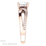 Princess Cut Forever One Moissanite Engagement Ring #GTJ1126-square-fo-r