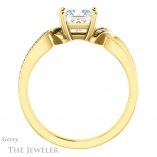 Princess Cut Forever One Moissanite Engagement Ring #GTJ1126-square-fo-y 2 Princess Cut Forever One Moissanite Engagement Ring #GTJ1126-square-fo-y