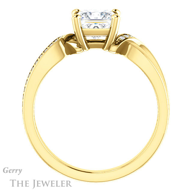 Princess Cut Forever One Moissanite Engagement Ring #GTJ1126-square-fo-y 2 Princess Cut Forever One Moissanite Engagement Ring #GTJ1126-square-fo-y