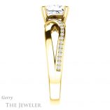 Princess Cut Forever One Moissanite Engagement Ring #GTJ1126-square-fo-y 3 Princess Cut Forever One Moissanite Engagement Ring #GTJ1126-square-fo-y