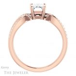 Emerald Cut Forever Brilliant Moissanite Engagement Ring #GTJ1127-emerald-fb-r