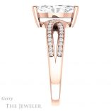 Marquise Cut Forever One Moissanite Engagement Ring #GTJ1127-marquise-fb-r 3 Marquise Cut Forever Brilliant Moissanite Engagement Ring #GTJ1127-marquise-fb-r