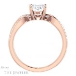 Oval Shaped Forever One Moissanite Engagement Ring #GTJ1127-oval-fo-r