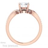 Round Cut Forever One Moissanite Engagement Ring #GTJ1127-round-fo-r 2 Round Cut Forever One Moissanite Engagement Ring #GTJ1127-round-fo-r