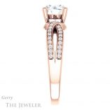 Round Cut Forever One Moissanite Engagement Ring #GTJ1127-round-fo-r 3 Round Cut Forever One Moissanite Engagement Ring #GTJ1127-round-fo-r
