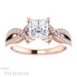Princess Cut Forever One Moissanite Engagement Ring #GTJ1127-square-fo-r 1 Princess Cut Forever One Moissanite Engagement Ring #GTJ1127-square-fo-r