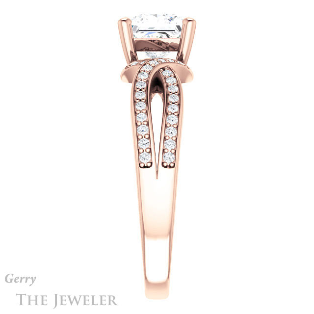 Princess Cut Forever One Moissanite Engagement Ring #GTJ1127-square-fo-r 3 Princess Cut Forever One Moissanite Engagement Ring #GTJ1127-square-fo-r