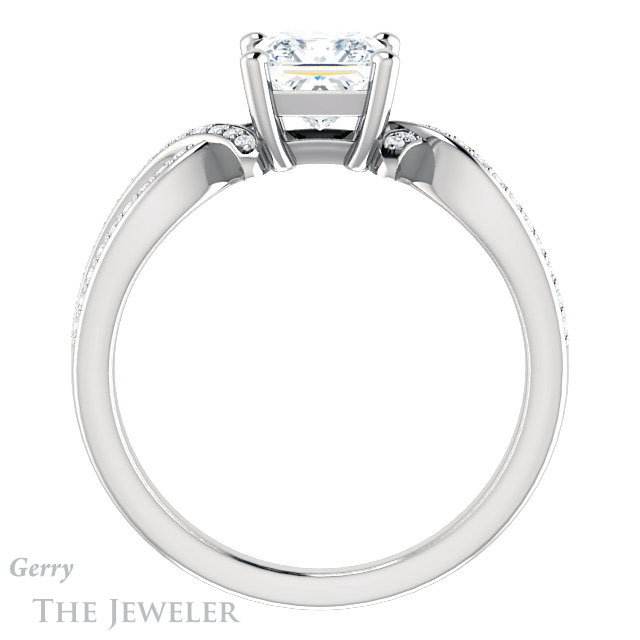Princess Cut Forever One Moissanite Engagement Ring #GTJ1127-square-fo-w 2 Princess Cut Forever One Moissanite Engagement Ring #GTJ1127-square-fo-w