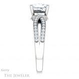 Princess Cut Forever One Moissanite Engagement Ring #GTJ1127-square-fo-w 3 Princess Cut Forever One Moissanite Engagement Ring #GTJ1127-square-fo-w