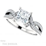 Princess Cut Forever One Moissanite Engagement Ring #GTJ1127-square-fo-w 5 Princess Cut Forever One Moissanite Engagement Ring #GTJ1127-square-fo-w