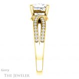 Princess Cut Forever One Moissanite Engagement Ring #GTJ1127-square-fo-y