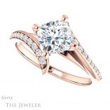 Cushion Cut Forever One Moissanite Engagement Ring #GTJ1128-cushion-fo-r