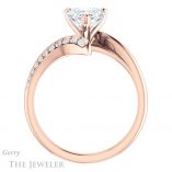 Heart Shaped Forever One Moissanite Engagement Ring #GTJ1128-heart-fb-r 2 Heart Shaped Forever Brilliant Moissanite Engagement Ring #GTJ1128-heart-fb-r