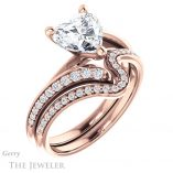 Heart Shaped Forever One Moissanite Engagement Ring #GTJ1128-heart-fb-r 6 Heart Shaped Forever Brilliant Moissanite Engagement Ring #GTJ1128-heart-fb-r