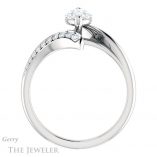 Marquise Cut Forever One Moissanite Engagement Ring #GTJ1128-marquise-fb-w 2 Marquise Cut Forever Brilliant Moissanite Engagement Ring #GTJ1128-marquise-fb-w