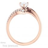 Pear Shaped Forever Brilliant Moissanite Engagement Ring #GTJ1128-pear-fb-r