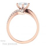 Round Cut Forever One Moissanite Engagement Ring #GTJ1128-round-fo-r 2 Round Cut Forever One Moissanite Engagement Ring #GTJ1128-round-fo-r