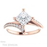 Princess Cut Forever One Moissanite Engagement Ring #GTJ1128-square-fo-r 1 Princess Cut Forever One Moissanite Engagement Ring #GTJ1128-square-fo-r