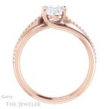 Oval Shaped Forever One Moissanite Engagement Ring #GTJ1129-oval-fo-r 2 Oval Shaped Forever One Moissanite Engagement Ring #GTJ1129-oval-fo-r