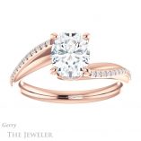 Oval Shaped Forever One Moissanite Engagement Ring #GTJ1129-oval-fo-r 1 Oval Shaped Forever One Moissanite Engagement Ring #GTJ1129-oval-fo-r