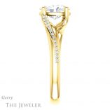 Oval Shaped Forever One Moissanite Engagement Ring #GTJ1129-oval-fo-y 3 Oval Shaped Forever One Moissanite Engagement Ring #GTJ1129-oval-fo-y