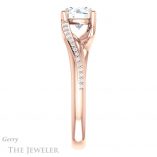 Round Cut Forever One Moissanite Engagement Ring #GTJ1129-round-fo-r 3 Round Cut Forever One Moissanite Engagement Ring #GTJ1129-round-fo-r