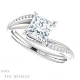 Princess Cut Forever One Moissanite Engagement Ring #GTJ1129-square-fo-w