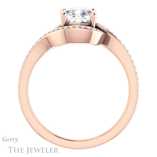 Cushion Cut Forever One Moissanite Engagement Ring #GTJ1130-cushion-fo-r