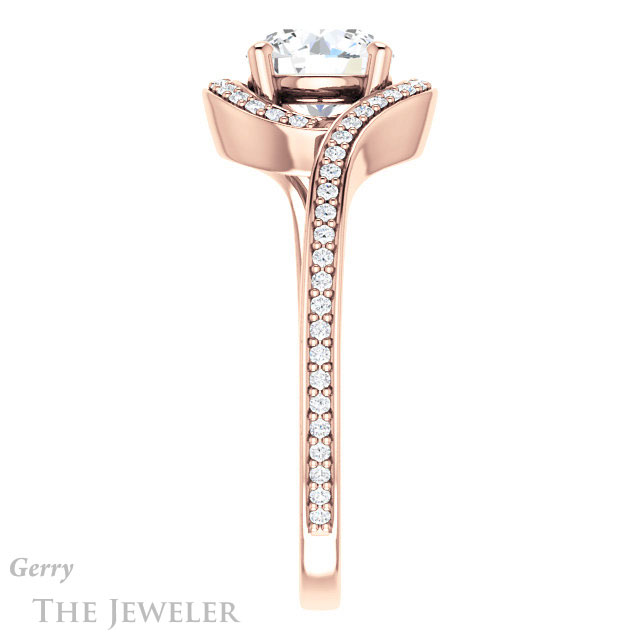 Round Cut Forever One Moissanite Engagement Ring #GTJ1130-round-fo-r 3 Round Cut Forever One Moissanite Engagement Ring #GTJ1130-round-fo-r
