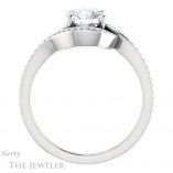 Round Cut Forever One Moissanite Engagement Ring #GTJ1130-round-fo-w 2 Round Cut Forever One Moissanite Engagement Ring #GTJ1130-round-fo-w