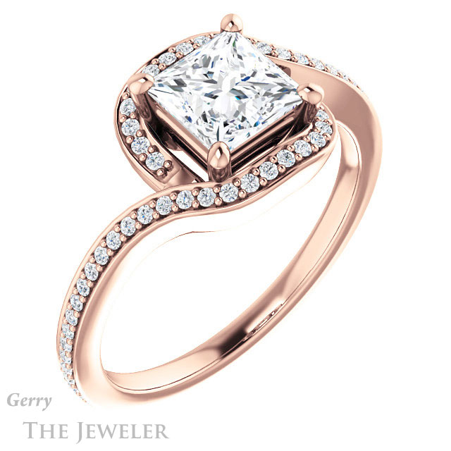 Princess Cut Forever One Moissanite Engagement Ring #GTJ1130-square-fo-r 4 Princess Cut Forever One Moissanite Engagement Ring #GTJ1130-square-fo-r