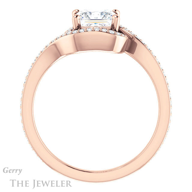 Princess Cut Forever One Moissanite Engagement Ring #GTJ1130-square-fo-r