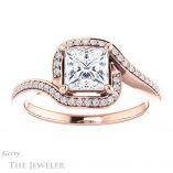 Princess Cut Forever One Moissanite Engagement Ring #GTJ1130-square-fo-r 1 Princess Cut Forever One Moissanite Engagement Ring #GTJ1130-square-fo-r