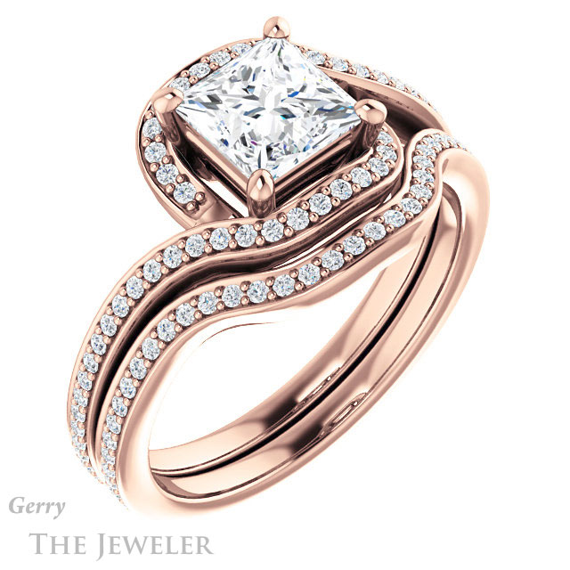 Princess Cut Forever One Moissanite Engagement Ring #GTJ1130-square-fo-r 6 Princess Cut Forever One Moissanite Engagement Ring #GTJ1130-square-fo-r