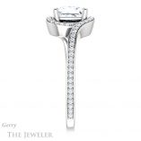 Princess Cut Forever One Moissanite Engagement Ring #GTJ1130-square-fo-w 3 Princess Cut Forever One Moissanite Engagement Ring #GTJ1130-square-fo-w