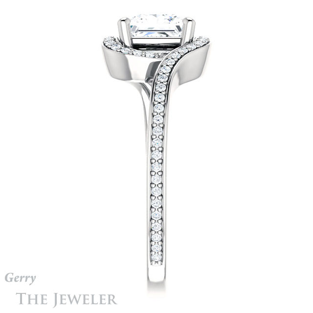 Princess Cut Forever One Moissanite Engagement Ring #GTJ1130-square-fo-w 3 Princess Cut Forever One Moissanite Engagement Ring #GTJ1130-square-fo-w