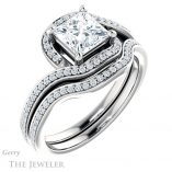 Princess Cut Forever One Moissanite Engagement Ring #GTJ1130-square-fo-w 6 Princess Cut Forever One Moissanite Engagement Ring #GTJ1130-square-fo-w