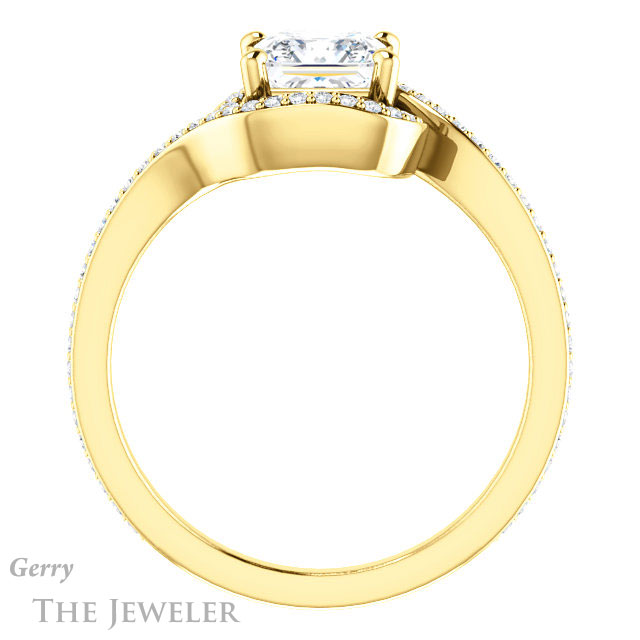 Princess Cut Forever One Moissanite Engagement Ring #GTJ1130-square-fo-y 2 Princess Cut Forever One Moissanite Engagement Ring #GTJ1130-square-fo-y